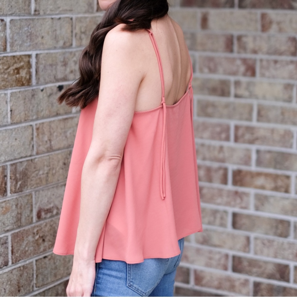 Topshop Mauvey Coral Swing Tank - Picture 2 of 5